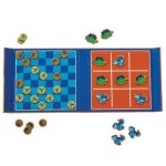 Magnetic Game - Tic Tac Toe & Checkers - Dinosaur - Crocodile Creek